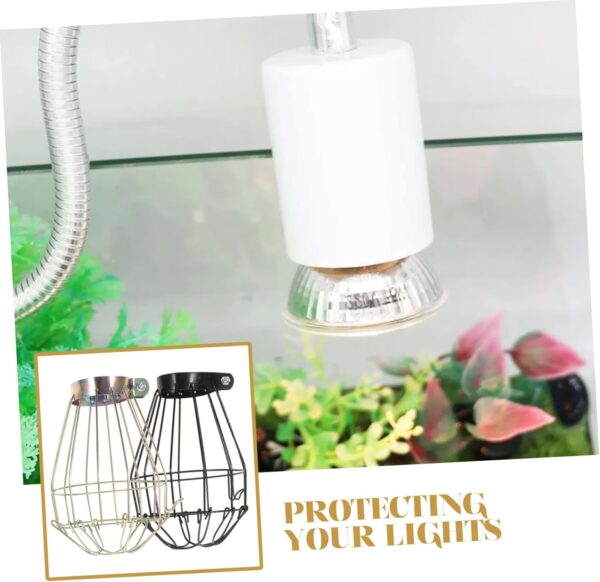 Yardwe Box Craft Lamp Grille Pet Cage Lampshade Reptile Lampshade Iron Art Lamp Shade Lampshade Accessory Reptile Heating Lamp Shade Heat Lamp Shade Lamp Mesh Cover Lampshade Shell - Image 3