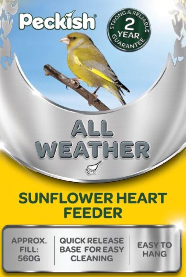 Peckish 60053033 All Weather Sunflower Heart Metal Bird Feeder, Large, Blue,Black - Image 4