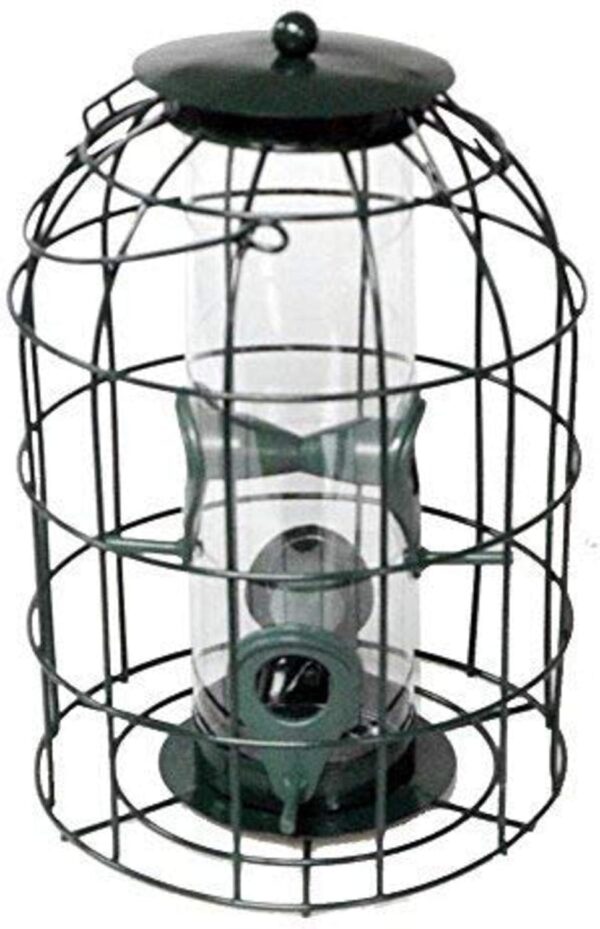 garden mile Wild Bird Feeders for Seeds, Hanging from Trees, Decking or Bird Food Stations in your Garden Outdoor, Enjoy Watching Birds Feeding Wonderful Wildlife and Nature (Caged Feeder) - Image 9