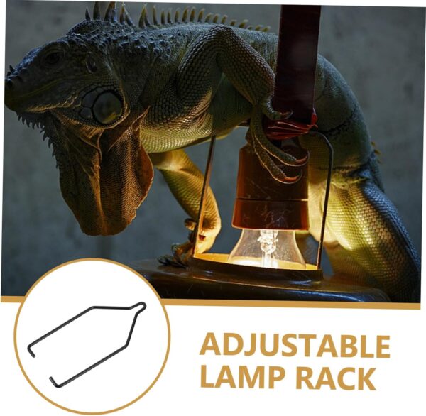 UKCOCO Box Climbing Pet Light Stand Metal Lamp Rack Household Reptile Lamp Rack Heating Lamp Rack Reptile Lamp Stand Reptile Heating Lamp Stand Adjustable Light Rack Reptile Light Stand - Image 5