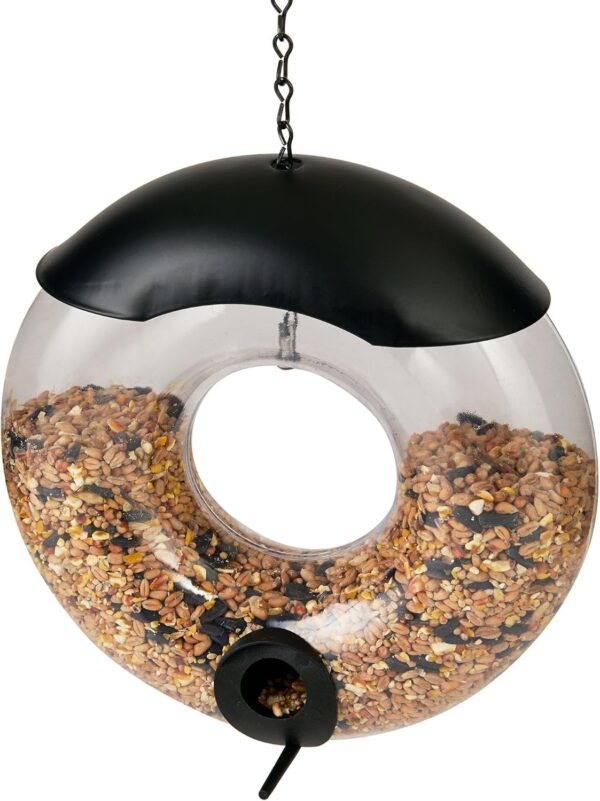 Emjeez Mart Donut Bird seed Feeder with Premium Seeds, High Energy Treats Hanging Garden Outdoor Decor, Refillable Lawn and Garden Outdoor use, bird feeders for Wild birds - Image 6