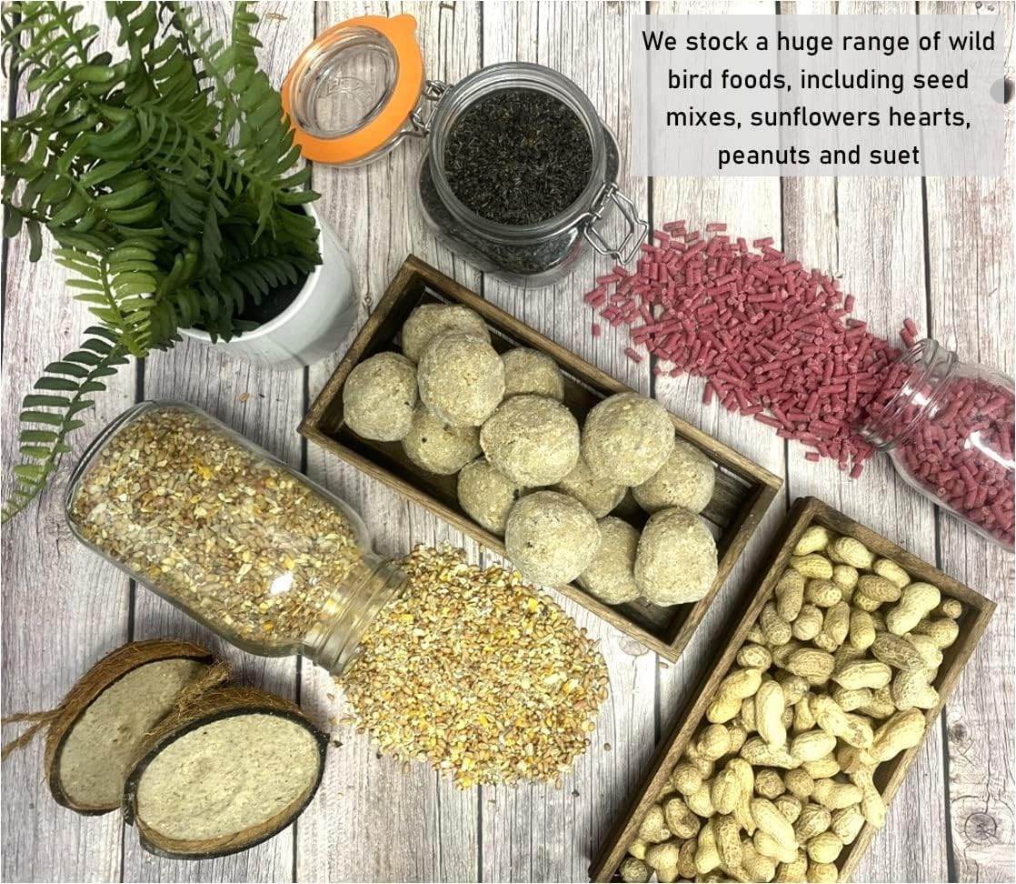 Metal Fat Ball Feeder with Tray x 1 Metal Wild Bird Feederr SMF - Image 3