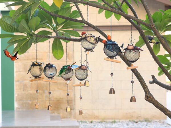 HSHD Solar Bird Feeders Squirrel-Proof for Outside,Cute Animal Shaped Birdfeeders,Bird feeder Gifts for Bird Lovers (Rooster Shaped) - Image 6