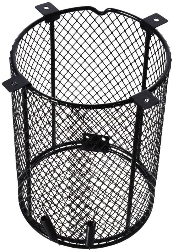 GetCoupon Reptile Lamp Cover, Black Anti-Scald Lamp Heater Guard, Reptile Heating Lamp Lampshade Protection (Cylinder) - Image 5