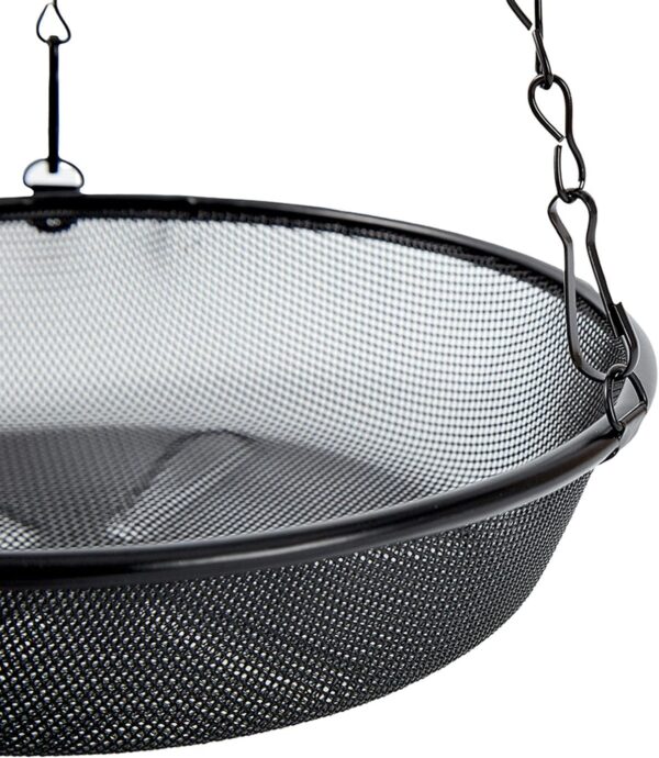 HH-LIFE 2 pcs Metal Mesh Hanging Bird Feeder Tray Food Platform for Bird Feeders, Outdoor Garden Decoration for Wild Backyard Attracting Birds (Ø21.5cm) - Image 3
