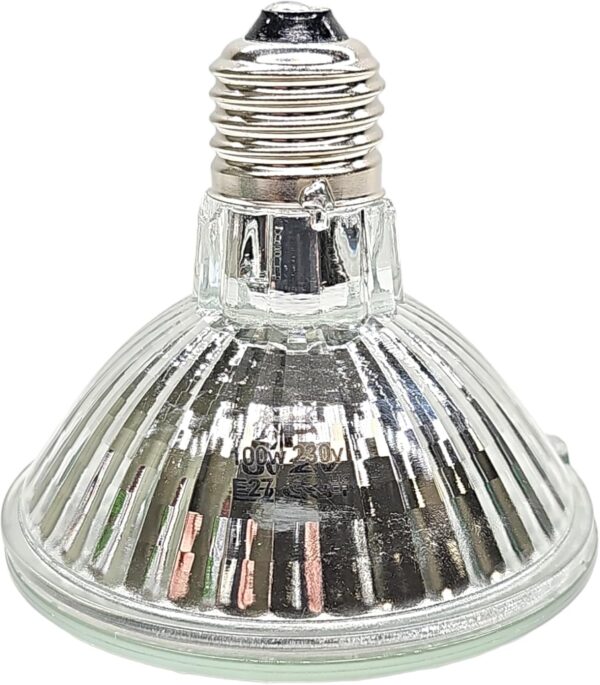 Retics & Reptiles | REPTIRAD Dimmable Halogen Heat Lamp 100 Watt | UVA, Infrared | E27 Screw Thread | Basking Bulb for Heat & Light | Snakes, Lizards, Tortoises and More (1 x 100w) - Image 2