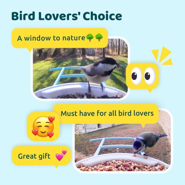 NETVUE Birdfy- Bird Feeder Camera, Bird Feeders Auto Record Videos & Notify When Birds Visit, Bird Box Camera, Bird Camera Wireless, Birthday Gifts, Bird Watching Gifts for Mum/Dad/Bird Lovers - Image 6