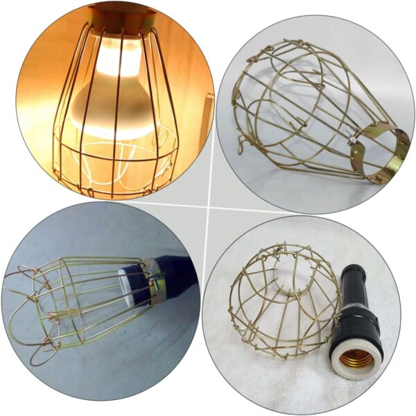Yardwe 3pcs Barbed Wire Fence Heating Bulb Lamp Cover Reptile Heating Lamp Cover Reptile Lampshade Reptile Lamp Cover Lampshade for Heating Reptile Supplies Heating Lamp Lampshade - Image 6