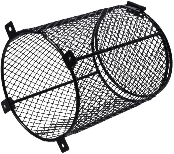 GetCoupon Reptile Lamp Cover, Black Anti-Scald Lamp Heater Guard, Reptile Heating Lamp Lampshade Protection (Cylinder) - Image 6