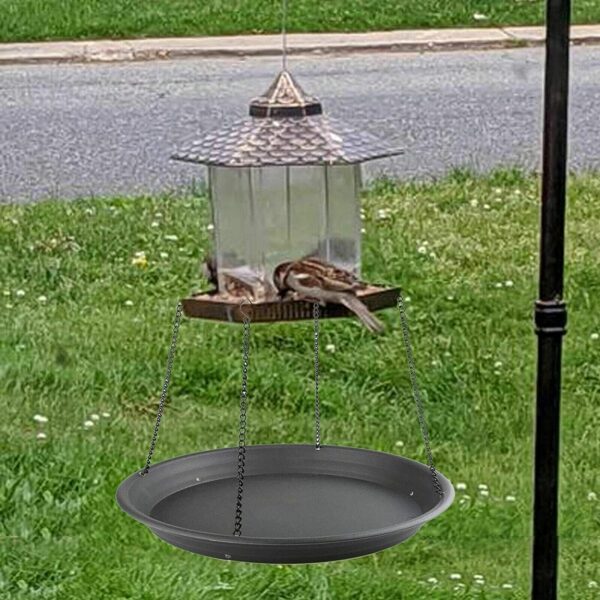 Bird Seed Catcher Tray Platform Feeder Hanging Tray Fits Most feeders Catches Most Falling Seed and Husk Great for Attracting Birds Outdoors, Backyard, Garden - No Feeders - Image 4
