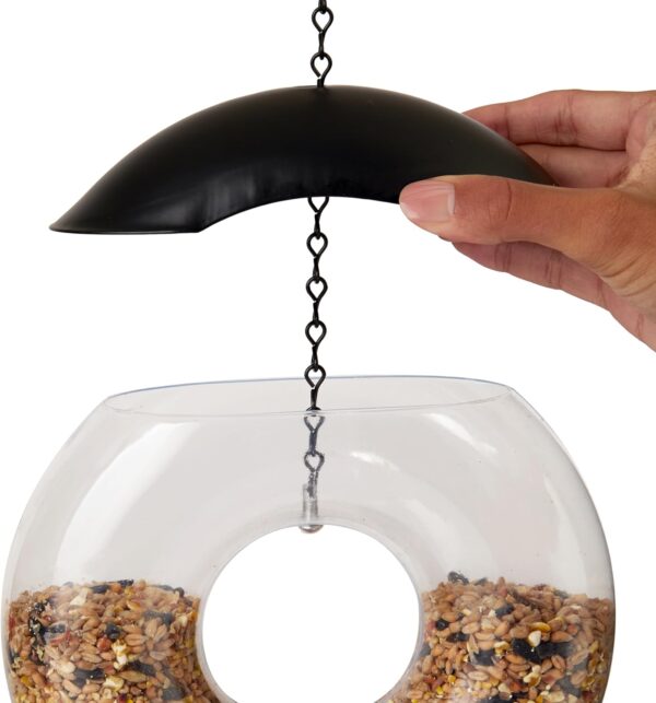 Emjeez Mart Donut Bird seed Feeder with Premium Seeds, High Energy Treats Hanging Garden Outdoor Decor, Refillable Lawn and Garden Outdoor use, bird feeders for Wild birds - Image 3