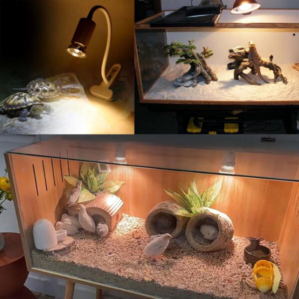 JQslight Reptile Heating Bulb Lamp - 75W UVA UVB Full Spectrum Sum Lamp Sunbathe Heat Light for Lizard Turtle Snakes Aquarium Aquatic Reptile and Amphibian (4-Pack) - Image 3