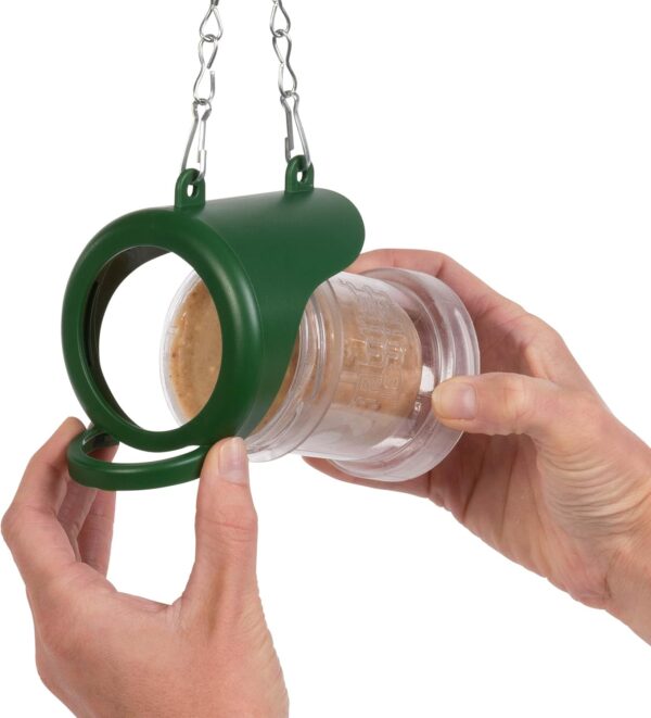 Hanging Flutter Butter® Feeder For Garden and Wild Birds - Jacobi Jayne® Flutter Butter® Feeder Filled with 140g Original Refill Pod - The Perfect Feeder to Initiate Your Flutter Butter Feeding - Image 2