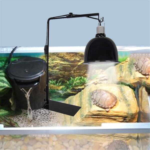 Gomice Heat Lamp Stand for Reptiles - Reptile Heat Lamp Stand to Stabilize Hanging Lamps | Reptile Lamp Stand Lamp Support for Reptile Succulent Plants Glass Terrarium Heating Light - Image 4