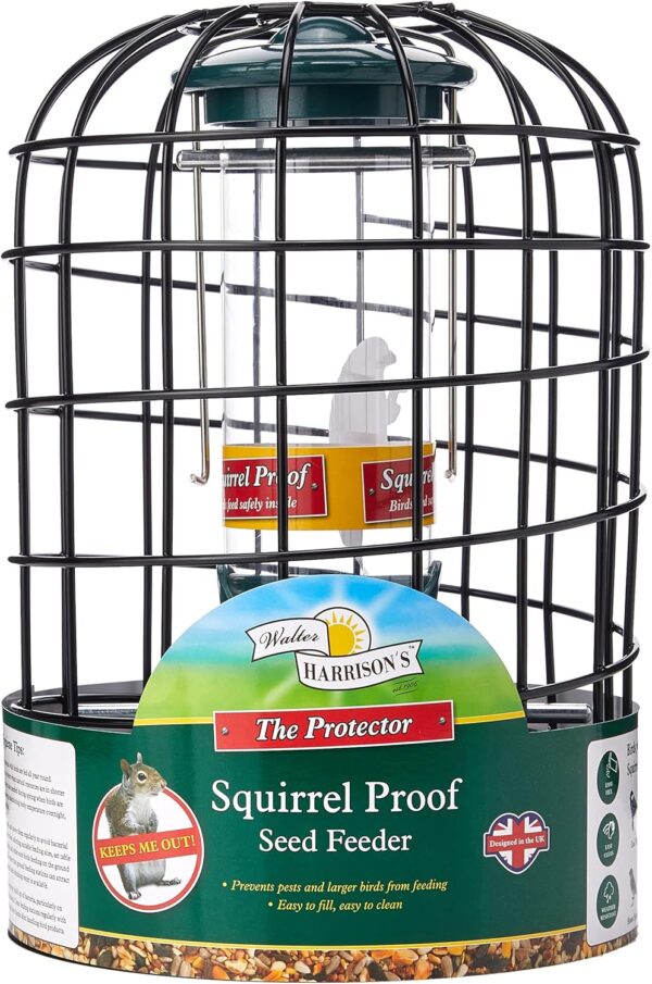 Walter Harrison's Bird Feeder Wild Bird Feed Protector Squirrel Proof Hanging Seed Feeder for Garden - 20 cm - Image 2