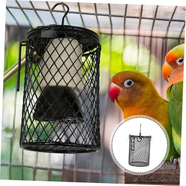 Happyyami 2pcs Heater Lamp Grille Heater Lamp Guard Lampshade Accessory Basking Spot Lamp Snake Heating Bulb Lamp Shade Reptile - Scald Lampshade Parrot Heater Guard Cage Reptiles Metal - Image 4