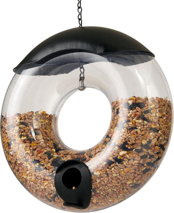 Emjeez Mart Donut Bird seed Feeder with Premium Seeds, High Energy Treats Hanging Garden Outdoor Decor, Refillable Lawn and Garden Outdoor use, bird feeders for Wild birds - Image 7