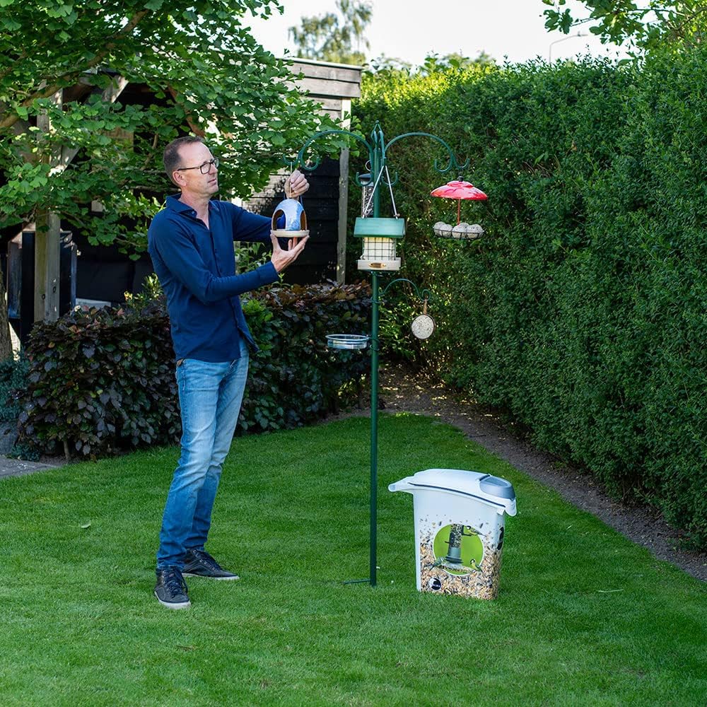 Vierno Ceramic Tavern Bird Seed Feeder for Garden Birds - a beautiful and strikingly of feeder for your garden birds. - Image 5