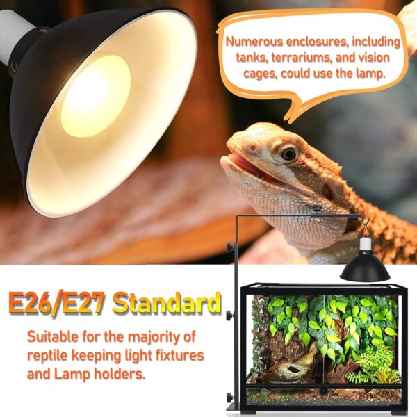 NEPTONION Reptile Heat Lamp 100W UV Heat Light Bulb, Basking Daylight Spot Bulb for Lizard, Tortoise, Bearded Dragon (1, 100 Watt) - Image 3