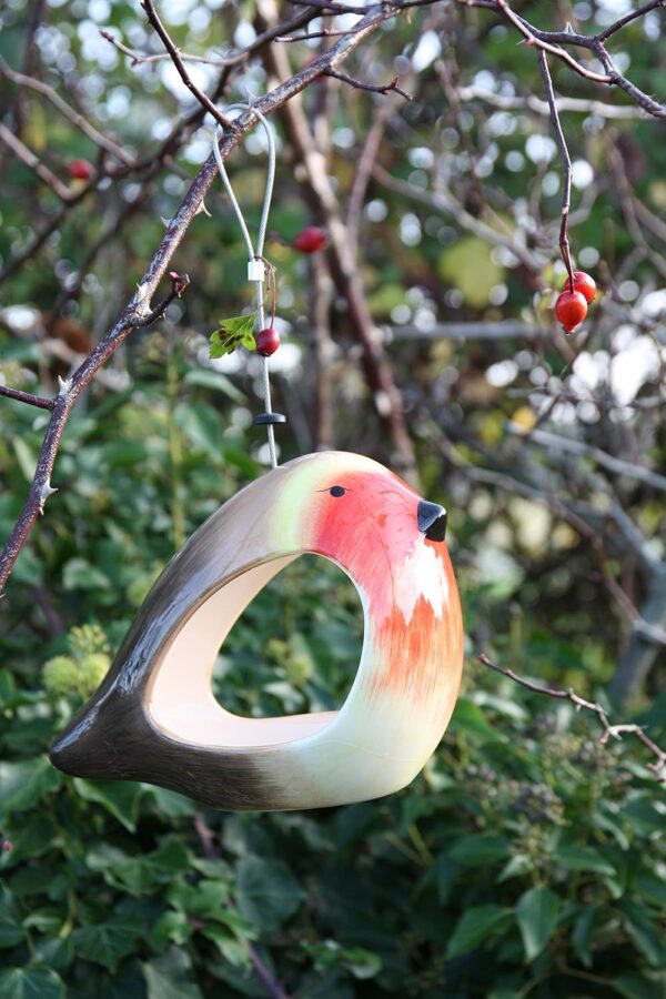 Wildlife World Ceramic Robin Feeder - Image 3