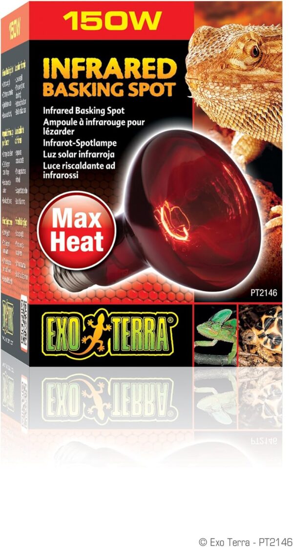 Exo Terra Heat Glo Infrared Basking Spot Lamp, 150 w - Image 2