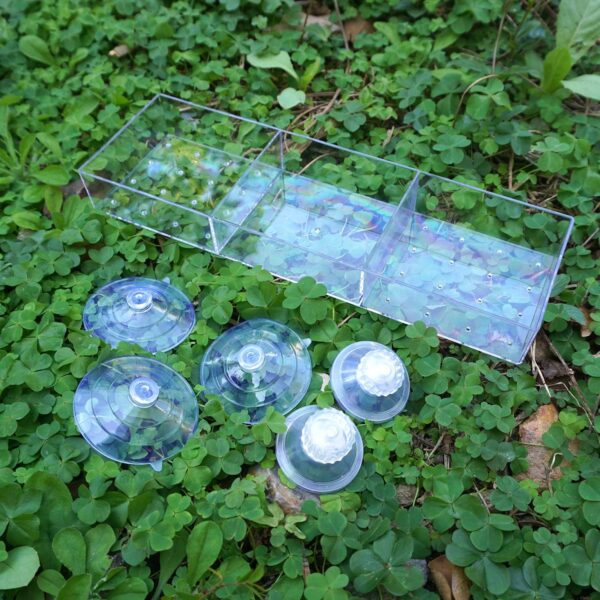 Large Window Bird Feeder with Extra Strong Suction Cups Removable Seed Tray and Drainage Hole for Feeding Outside Garden Birdfeeders Sparrow Bluebird Finch Robin, Zeqeey - Image 6