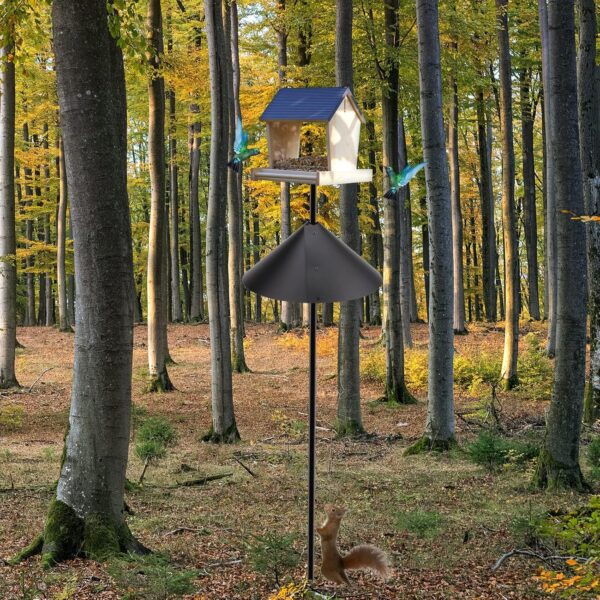 Wrap Around Squirrel Baffle,14 Inch Foldable Squirrel Guard Baffles,Universal Squirrel Proof Baffle,Protect Feeding Stations,Both Pole Mounted,Hanging Bird Feeders,Bird Feed Guard and Bird Houses - Image 7