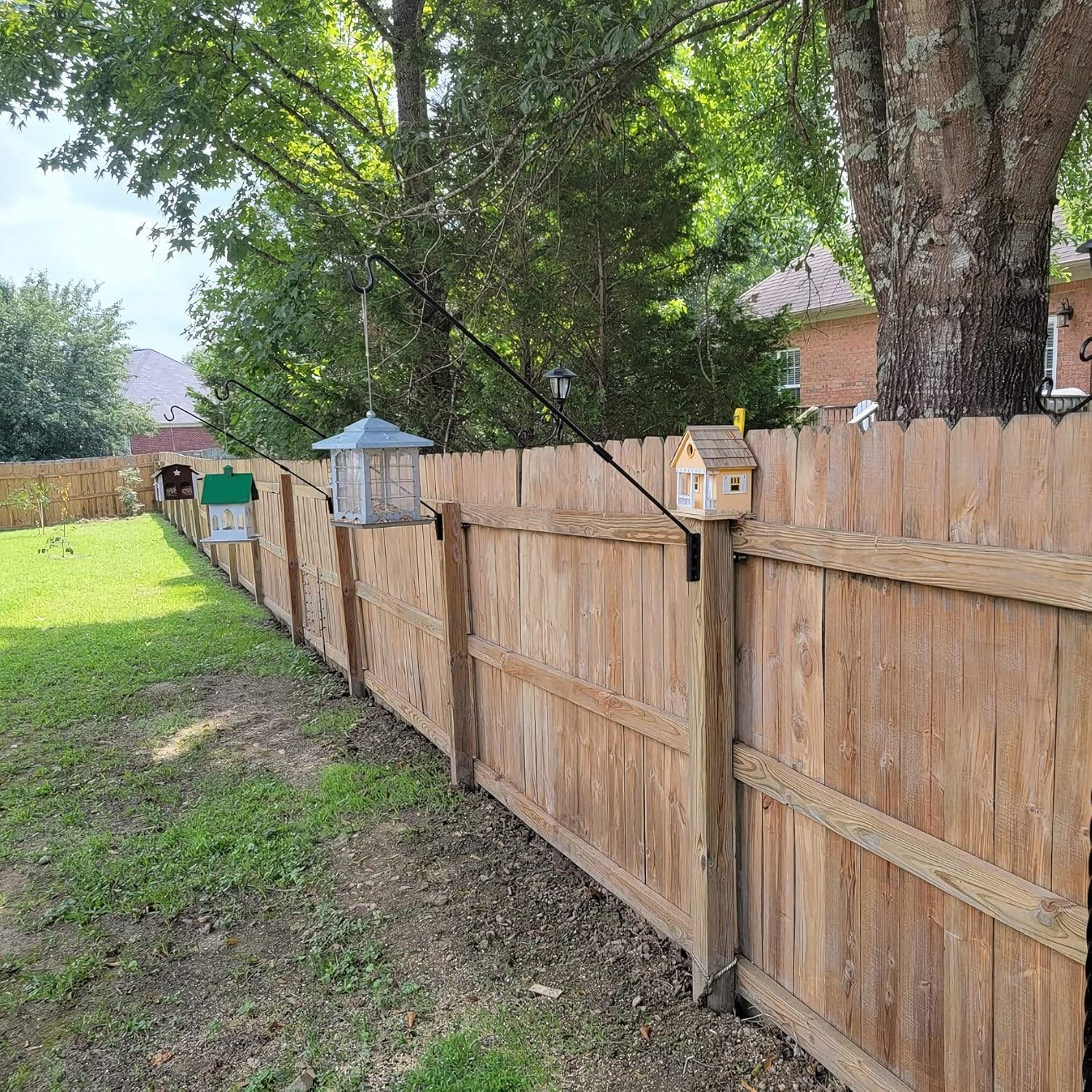 Juegoal Heavy Duty Deck Hook, 25 Inch to 36 Inch Wall Mounted Extended Reach Deck Hook Wall Pole Plant Bracket for Hanging Bird Feeder, Plants, Suet Baskets, Lanterns, Wind Chimes - Image 7