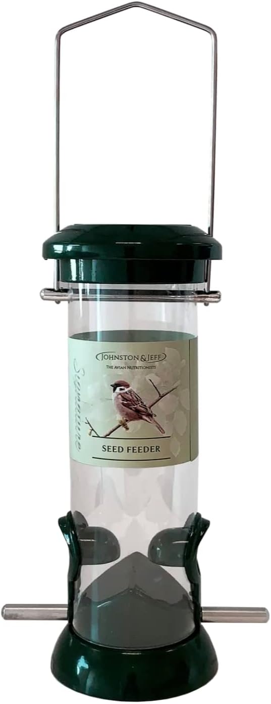 Green Cast Seed Feeder 2-port x 1 All Metal Wild Bird Feeder SMF