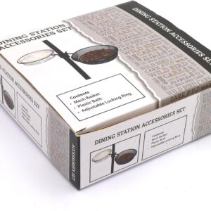 Honeyfield's Basket and Bowl Set for Bird Feeding Station - Easy to Assemble with Adjustable Locking Ring, Feeding Mesh Basket and Bird Bath, Weather Resistant