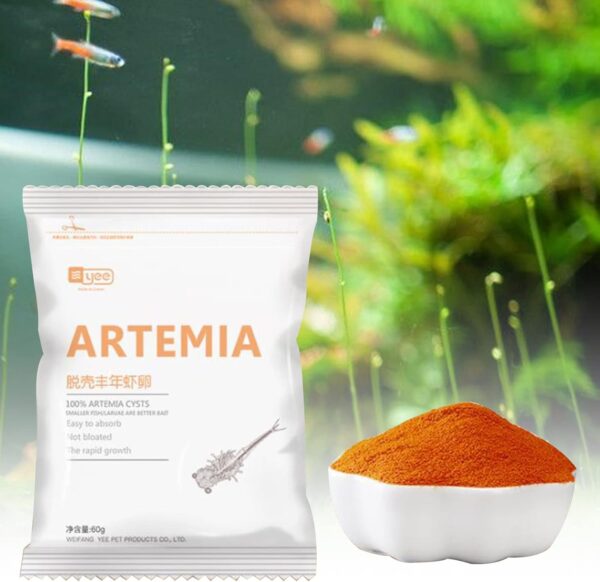 XEYYHAS Artemia Shelling Eggs Brine Shrimp Shelling Eggfood For Baby Fishes Feed Food Shelled Brine Shrimp Eggs Fish Tank Artemia Shelling Eggs - Image 4