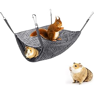 Small Animal Hammock, Ferret Hammock Bed, Hammock and Tunnel Cage Accessories
