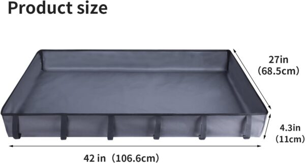 YUJHON Guinea Pig Cage Tarp Bottom, Guinea Pig Cage Liner, Guinea Pig Bedding Waterproof and Washable Base Also for Rabbits, Bunny, Chinchillas, Hedgehog, Ferrets and Other Small Animals (27x42 Inch) - Image 2
