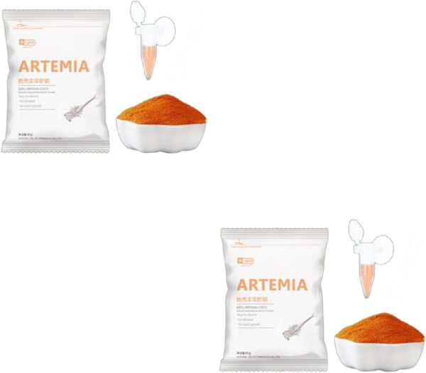 YAPAILANG Pet Supplies,60G Aquarium Hatching Tropic Fish Food Artemia Shelling Eggs Brine Shrimp Shelling Eggfood for Feeding Baby Fishes - Image 3
