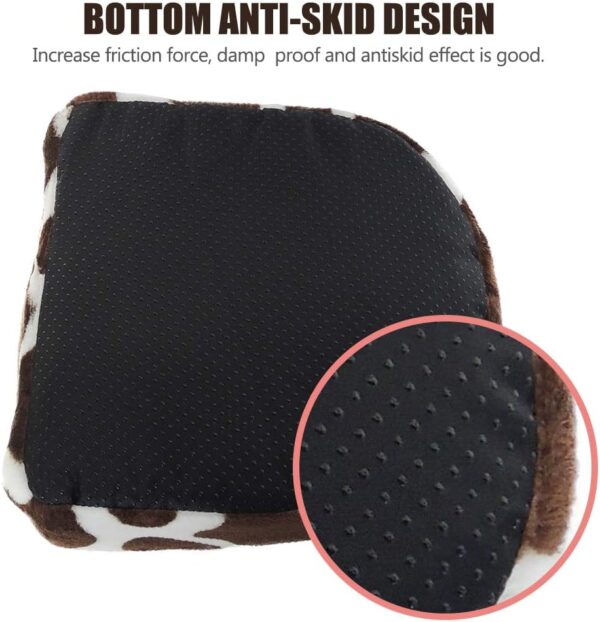 HOMEYA Small Animal Pet Bed, Sleeping House Habitat Nest for Guinea Pig Hamster Hedgehog Rat Chinchilla Hideout Bedding Snuggle Sack Cuddle Cup Cage Accessories with Removable Washable Mat (Brown) - Image 5