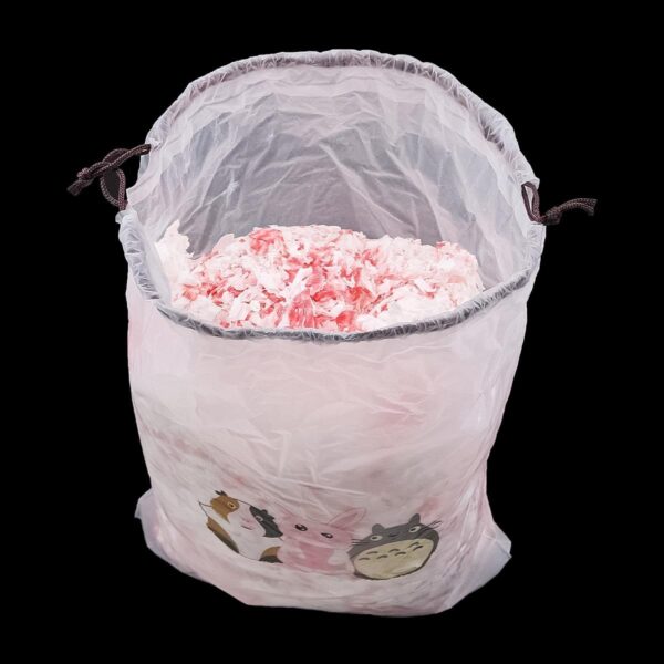 Namvo Hamster Paper Bedding,Absorbent Guinea Pig Rabbit Bedding Pellets,500g Dust-Free and Odor Control Paper Litter for Reptile,Small Animals（Pink/White） - Image 2