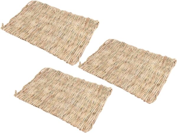 Yardwe 15 Pcs Grass Nest Hamster Summer Mat Hamster Sleeping Mat Small Hamster Bed Chinchilla Bedding Small Rat Hamster Bed Small Hamster Nest Natural Woven Bed Mat Small Animal Straw - Image 7