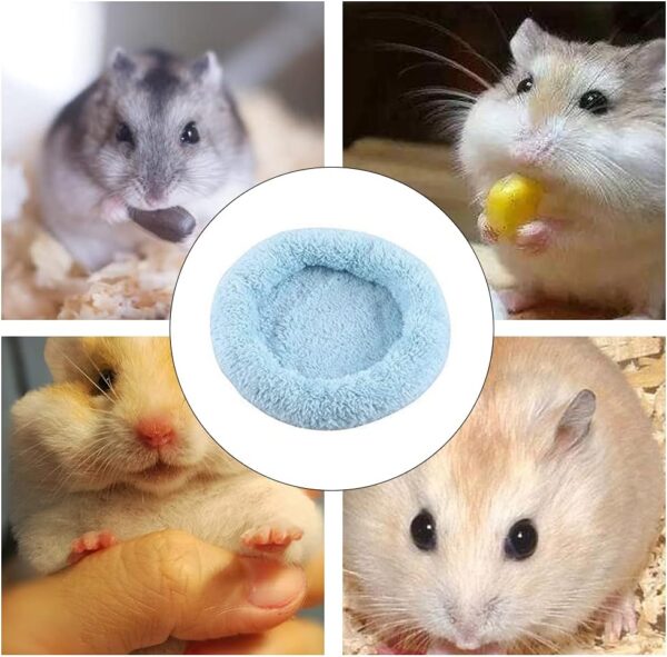 NA 1Pcs Soft Pet Bed Cotton Cage Sleeping Nest Pet Bed Hamster Sleeping Bed Cage Mat for Baby Guinea Pigs Small Animals (Size L) (L) - Image 8