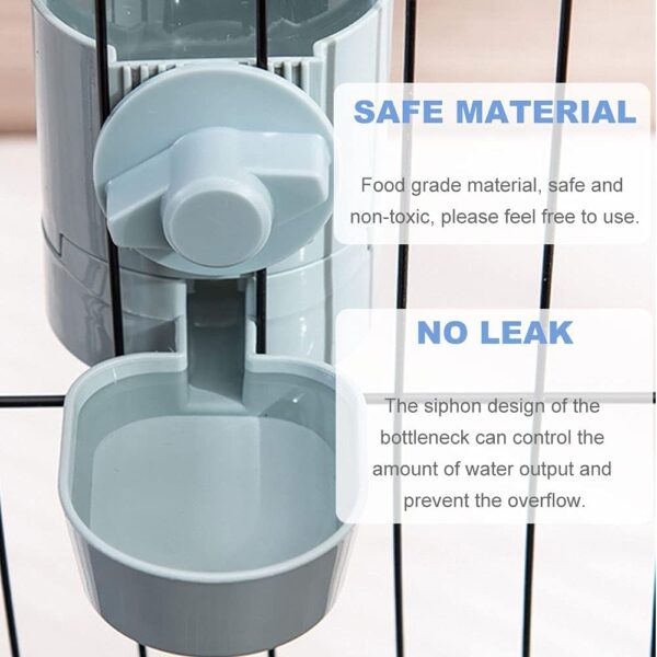 17oz Rabbit Water Bottle, Pet Cage Suspended Water Dispenser, Hanging Automatic Small Pet Water Bowl for Bunny Cat Ferret - Image 6
