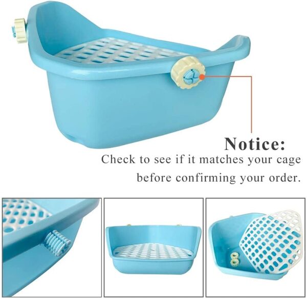 Rabbit Litter Box Small Animal Potty Trainer Corner Pet Toilet Litter Bedding With Scoop for Bunny Guinea Pig Chinchilla Ferret - Image 2