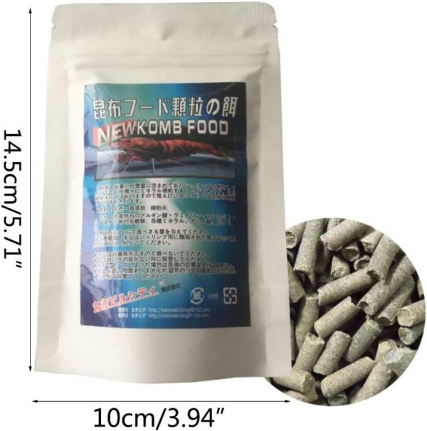 Shrimp Food Feed Sticks Sinking Pellets 1.4Oz Healthy Nutrition Balanced Blend Diet For Snails & Fish Aquarium Heater Light Thermometers Gravel Sand Decorations Filter - Image 2