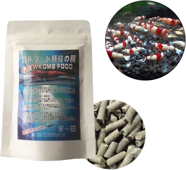 Shrimp Food Feed Sticks Sinking Pellets 1.4Oz Healthy Nutrition Balanced Blend Diet For Snails & Fish Aquarium Heater Light Thermometers Gravel Sand Decorations Filter - Image 3