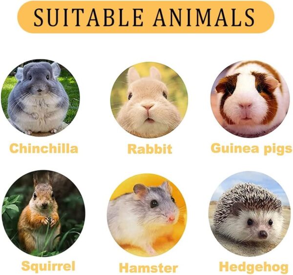 Guinea Pig Bed Hamster Bed Sleeping Bag Cave Nest Cushion Soft Warm Slippers Guinea Pig House Pet Winter Bedding Cage Accessories for Small Animal Squirrel Hedgehog Rat Chinchilla Ferret (Grey) - Image 5