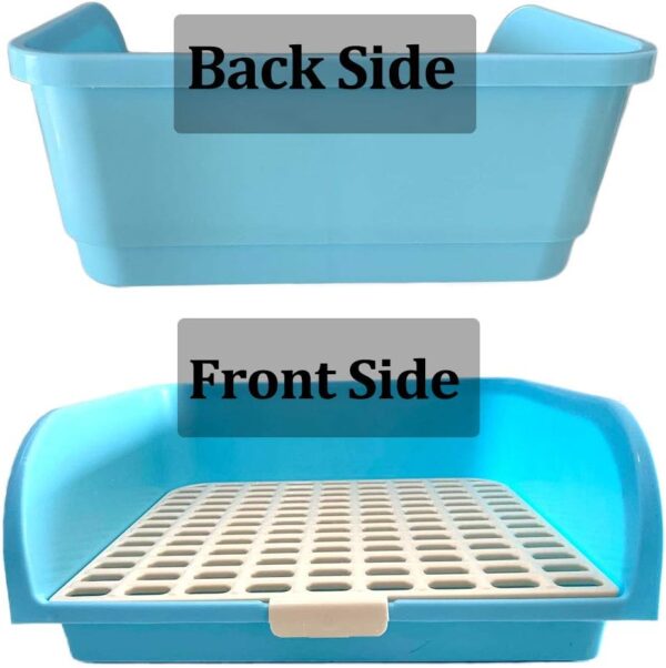 Oncpcare Super Large Rabbit Litter Box, Small Animal Restroom Square Rabbit Litter Toilet Chinchilla Potty Trainer Guinea Pig Litter Tray for Mink Squirrel Weasel - Image 4