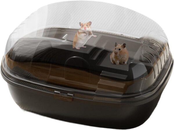 Gerbil Cage | Clear Acrylic Mice House and Habitats - Guinea Cage for Pet Hamsters, Gerbils, Mice and Other Small Animals, Includes Water Bottle, Exercise Wheel, Hamster Hide-Out - Image 7