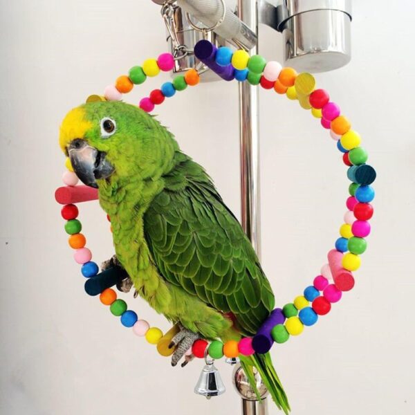 FEMONGY Budgie Toys and Accessories 2 Packs Bird Toys for Caged Birds, Parrot Toys, Cockatiel Toys, Parrot Perch, Pet Bird Parrot Parakeet Budgie Cockatiel Cage Hammock Swing Toy - Image 8