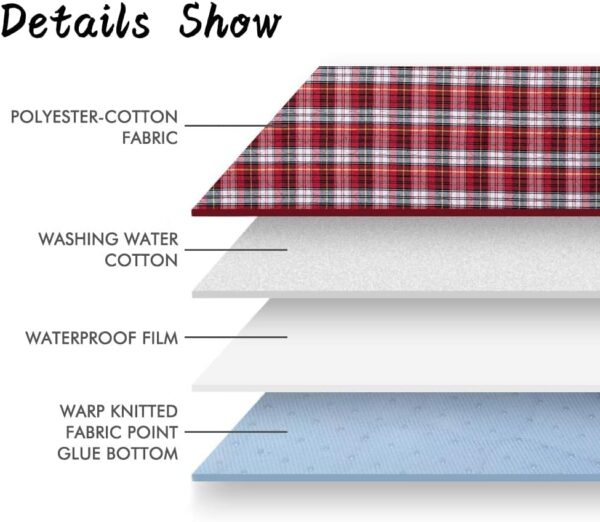 2 Pack Guinea Pig Fleece Cage Liners - 90 x 60 CM, Washable Non-Slip Fast Absorbent Waterproof Small Animals Bedding Pads for Chinchillas Rabbits Hamster Bunny - Image 4