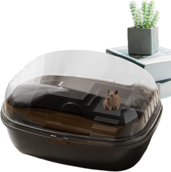 Gerbil Cage | Clear Acrylic Mice House and Habitats - Guinea Cage for Pet Hamsters, Gerbils, Mice and Other Small Animals, Includes Water Bottle, Exercise Wheel, Hamster Hide-Out - Image 9