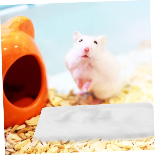 Yardwe 5pcs Hamster Cooling Plate Pet Cooling Plate Hamster Bedding Summer Guinea House Hedgehog Sleeping Platform Small Animal Platform Hamster Hide Guinea Cool Mat Hamsters Ceramics - Image 8