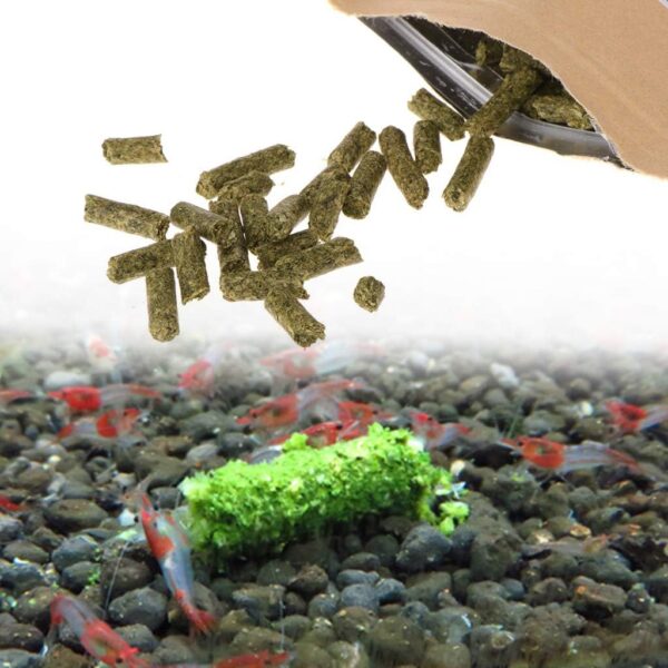 BELOWSYALER Crystal Shrimp Food Soft Sinking Pellets For Fish Snails Spinach-Sticks Blended-Diet Increasing Survival Rate - Image 6
